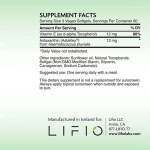 LIFIO - Lifio Icelandic Astaxanthin 12Mg. 180 Capsulas Blandas - The Red Vitamin MX - Suplementos Alimenticios - {{ shop.shopifyCountryName }}