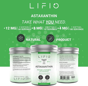 LIFIO - Lifio Icelandic Astaxanthin 12Mg. 180 Capsulas Blandas - The Red Vitamin MX - Suplementos Alimenticios - {{ shop.shopifyCountryName }}