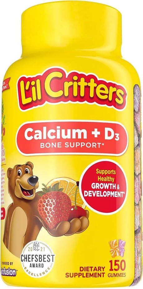 LIL CRITTERS - L’il Critters Calcium + D3 Daily Gummy Supplement for Kids 150 Gomitas - The Red Vitamin MX - Suplementos Alimenticios - {{ shop.shopifyCountryName }}