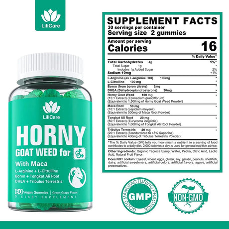 LILICARE - LiliCare Horny Goat Weed Gummies with Maca 120 Gomitas - The Red Vitamin MX - Suplementos Alimenticios - {{ shop.shopifyCountryName }}