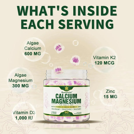 LILICARE - Lilicare Sugar Free Calcium Magnesium Zinc Gummies 60 Gomitas - The Red Vitamin MX - Suplementos Alimenticios - {{ shop.shopifyCountryName }}