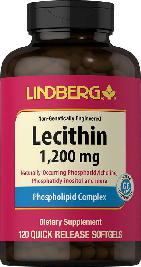 LINDBERG - Lindberg Lecithin 1200Mg. 120 Capsulas Blandas - The Red Vitamin MX - Suplementos Alimenticios - {{ shop.shopifyCountryName }}