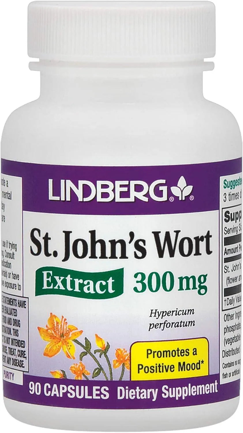 LINDBERG - LINDBERG St. John's Wort Extract 300Mg. 90 Capsulas - The Red Vitamin MX - Suplementos Alimenticios - {{ shop.shopifyCountryName }}