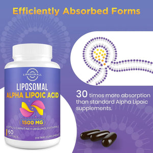 LIPMAXMALL - Lipmaxmall Liposomal Alpha Lipoic Acid 1500Mg. 120 Capsulas Blandas - The Red Vitamin MX - Suplementos Alimenticios - {{ shop.shopifyCountryName }}