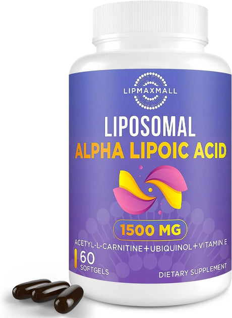 LIPMAXMALL - Lipmaxmall Liposomal Alpha Lipoic Acid 1500Mg. 60 Capsulas Blandas - The Red Vitamin MX - Suplementos Alimenticios - {{ shop.shopifyCountryName }}