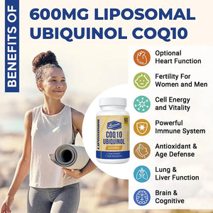 MECINALIS - MECINALIS Liposomal CoQ10 Ubiquinol 600Mg. 60 Capsulas Blandas - The Red Vitamin MX - Suplementos Alimenticios - {{ shop.shopifyCountryName }}