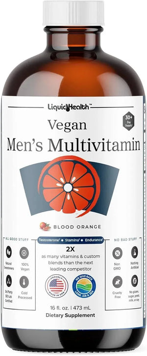 LIQUID HEALTH - LIQUIDHEALTH Vegan Men's Liquid Multivitamin 473Ml. - The Red Vitamin MX - Suplementos Alimenticios - {{ shop.shopifyCountryName }}