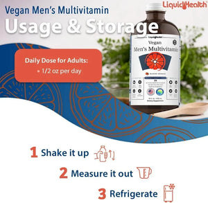 LIQUID HEALTH - LIQUIDHEALTH Vegan Men's Liquid Multivitamin 473Ml. - The Red Vitamin MX - Suplementos Alimenticios - {{ shop.shopifyCountryName }}