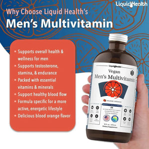 LIQUID HEALTH - LIQUIDHEALTH Vegan Men's Liquid Multivitamin 473Ml. - The Red Vitamin MX - Suplementos Alimenticios - {{ shop.shopifyCountryName }}