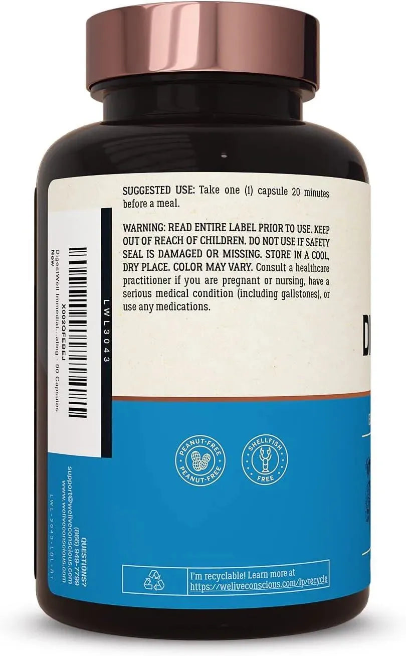 LIVE CONSCIOUS - Live Conscious DigestWell Immediate Support 90 Capsulas - The Red Vitamin MX - Suplementos Alimenticios - {{ shop.shopifyCountryName }}
