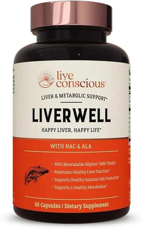 LIVE CONSCIOUS - Live Conscious LiverWell Liver Cleanse 60 Capsulas - The Red Vitamin MX - Suplementos Alimenticios - {{ shop.shopifyCountryName }}