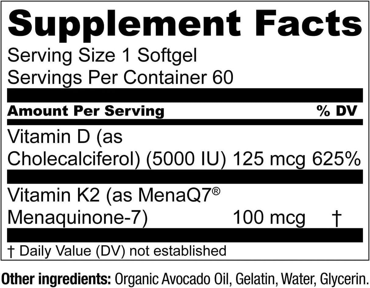 LIVE CONSCIOUS - Live Conscious Vitamin K2 MK7 with D3 120 Capsulas Blandas - The Red Vitamin MX - Suplementos Alimenticios - {{ shop.shopifyCountryName }}