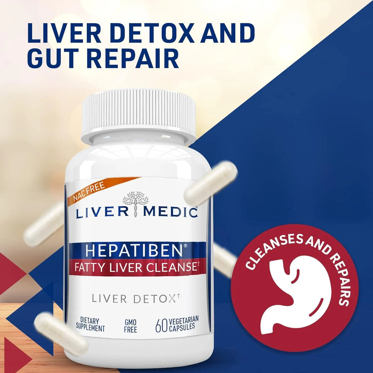 LIVER MEDIC - Liver Medic Hepatiben Liver Detox Cleanse 60 Capsulas - The Red Vitamin MX - Suplementos Alimenticios - {{ shop.shopifyCountryName }}