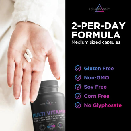 LIVINGOOD DAILY - Livingood Daily Multi Vitamin 60 Capsulas - The Red Vitamin MX - Suplementos Alimenticios - {{ shop.shopifyCountryName }}