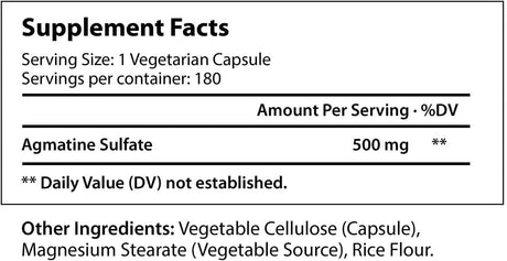 LONGLIFENUTRI - LongLifeNutri Agmatine Sulfate 500Mg. 180 Capsulas - The Red Vitamin MX - Suplementos Alimenticios - {{ shop.shopifyCountryName }}