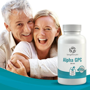 LONGLIFENUTRI - LongLifeNutri Alpha GPC Choline 300Mg. 180 Capsulas - The Red Vitamin MX - Suplementos Alimenticios - {{ shop.shopifyCountryName }}