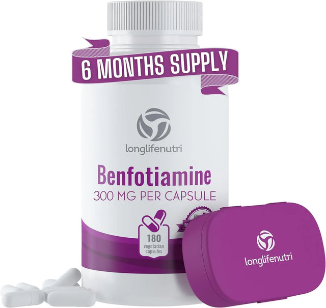 LONGLIFENUTRI - LongLifeNutri Benfotiamine 300Mg. 180 Capsulas - The Red Vitamin MX - Suplementos Alimenticios - {{ shop.shopifyCountryName }}