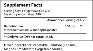 LONGLIFENUTRI - LongLifeNutri Benfotiamine 300Mg. 180 Capsulas - The Red Vitamin MX - Suplementos Alimenticios - {{ shop.shopifyCountryName }}