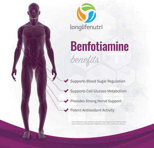 LONGLIFENUTRI - LongLifeNutri Benfotiamine 300Mg. 180 Capsulas - The Red Vitamin MX - Suplementos Alimenticios - {{ shop.shopifyCountryName }}