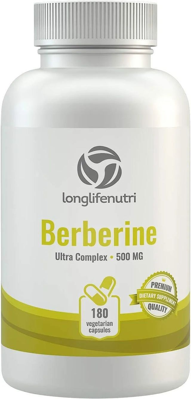 LONGLIFENUTRI - LongLifeNutri Berberine Supplement 500Mg. 180 Capsulas - The Red Vitamin MX - Suplementos Alimenticios - {{ shop.shopifyCountryName }}