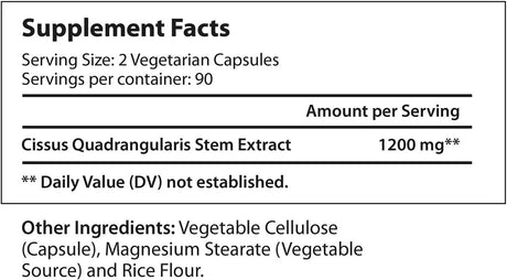 LONGLIFENUTRI - LongLifeNutri Cissus Quadrangularis 1200Mg. 180 Capsulas - The Red Vitamin MX - Suplementos Alimenticios - {{ shop.shopifyCountryName }}