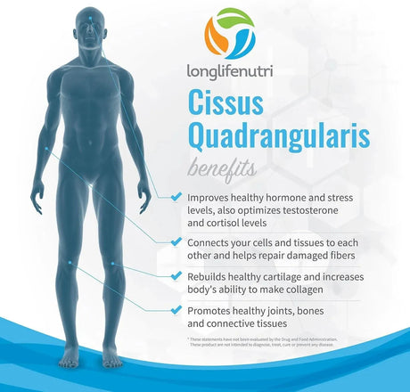 LONGLIFENUTRI - LongLifeNutri Cissus Quadrangularis 1200Mg. 180 Capsulas - The Red Vitamin MX - Suplementos Alimenticios - {{ shop.shopifyCountryName }}