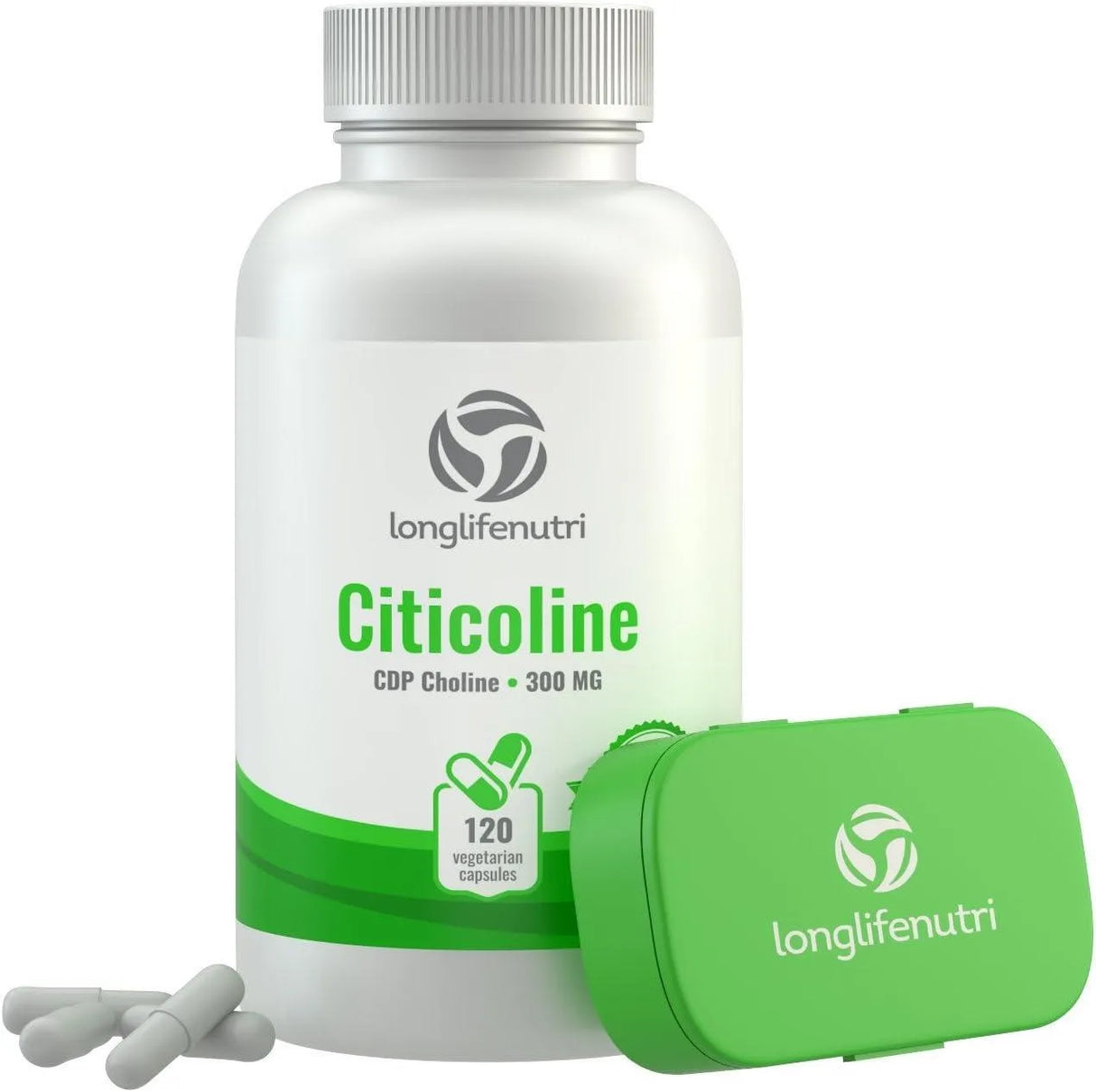 LONGLIFENUTRI - LongLifeNutri Citicoline CDP Choline 300Mg. 120 Capsulas - The Red Vitamin MX - Suplementos Alimenticios - {{ shop.shopifyCountryName }}