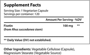 LONGLIFENUTRI - LongLifeNutri Fisetin 100Mg. 120 Capsulas - The Red Vitamin MX - Suplementos Alimenticios - {{ shop.shopifyCountryName }}