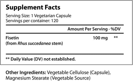 LONGLIFENUTRI - LongLifeNutri Fisetin 100Mg. 120 Capsulas - The Red Vitamin MX - Suplementos Alimenticios - {{ shop.shopifyCountryName }}