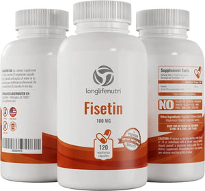 LONGLIFENUTRI - LongLifeNutri Fisetin 100Mg. 120 Capsulas - The Red Vitamin MX - Suplementos Alimenticios - {{ shop.shopifyCountryName }}