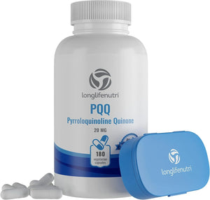 LONGLIFENUTRI - LongLifeNutri High Purity PQQ 20Mg. 180 Capsulas - The Red Vitamin MX - Suplementos Alimenticios - {{ shop.shopifyCountryName }}