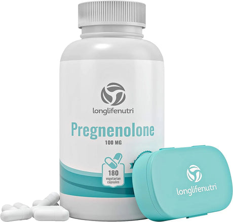 LONGLIFENUTRI - LongLifeNutri Pregnenolone 100Mg. 180 Capsulas - The Red Vitamin MX - Suplementos Alimenticios - {{ shop.shopifyCountryName }}