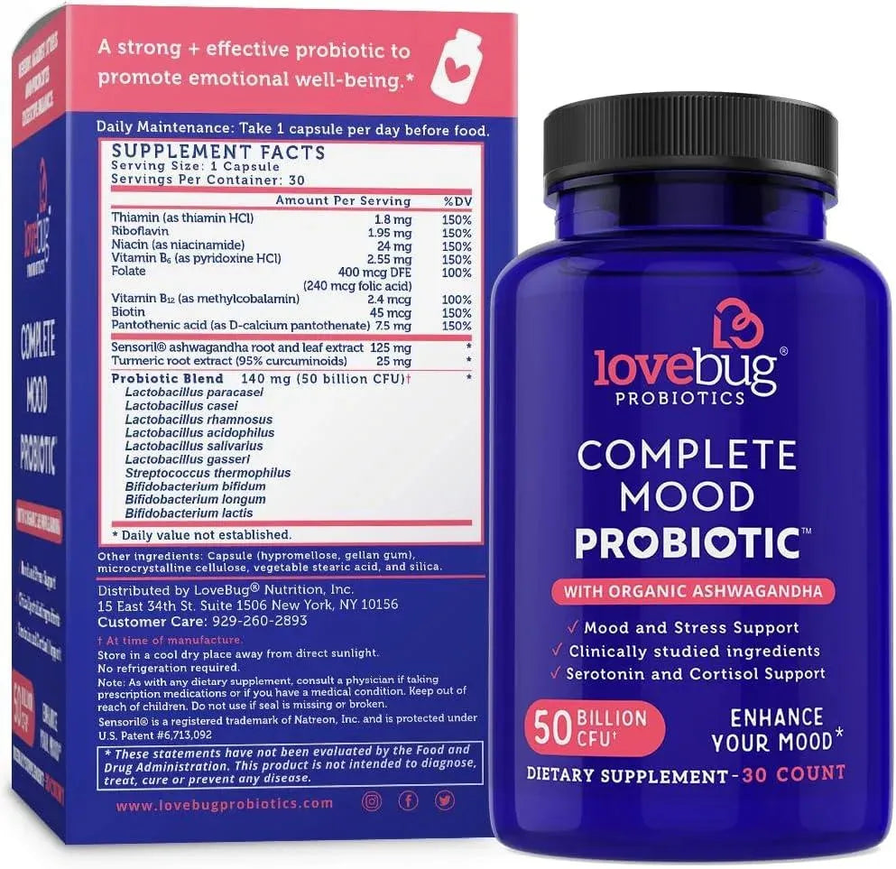 LOVEBUG - Lovebug Complete Mood Probiotic 30 Capsulas - The Red Vitamin MX - Suplementos Alimenticios - {{ shop.shopifyCountryName }}