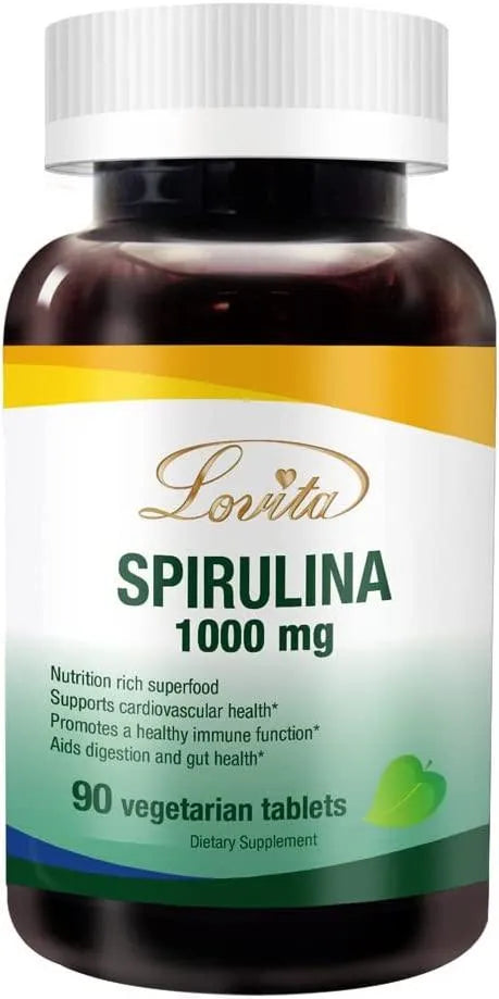 LOVITA - Lovita Spirulina Tablet 3000Mg. 90 Tabletas - The Red Vitamin MX - Suplementos Alimenticios - {{ shop.shopifyCountryName }}