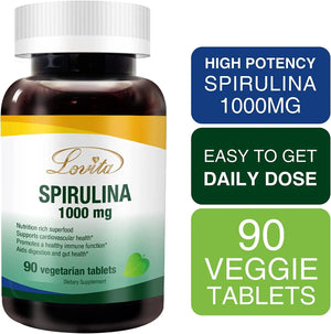 LOVITA - Lovita Spirulina Tablet 3000Mg. 90 Tabletas - The Red Vitamin MX - Suplementos Alimenticios - {{ shop.shopifyCountryName }}