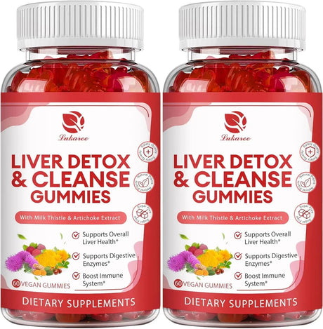 LUKAREE - Lukaree Liver Cleanse Detox & Repair Gummies 60 Gomitas 2 Pack - The Red Vitamin MX - Suplementos Alimenticios - {{ shop.shopifyCountryName }}