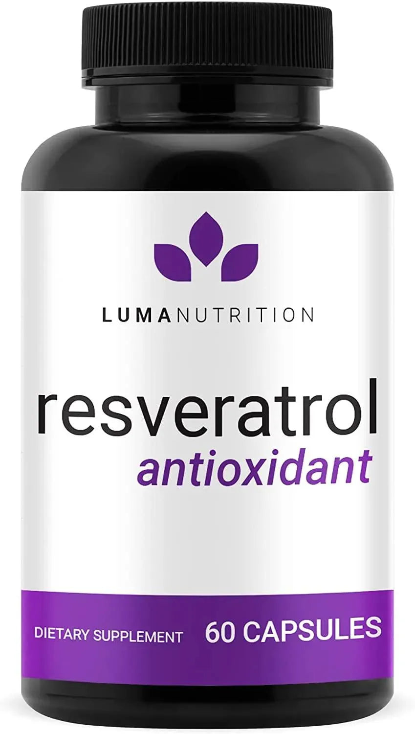 LUMA NUTRITION - Luma Nutrition High Purity Resveratrol 60 Capsulas - The Red Vitamin MX - Suplementos Alimenticios - {{ shop.shopifyCountryName }}