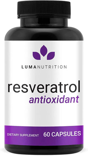 LUMA NUTRITION - Luma Nutrition High Purity Resveratrol 60 Capsulas - The Red Vitamin MX - Suplementos Alimenticios - {{ shop.shopifyCountryName }}