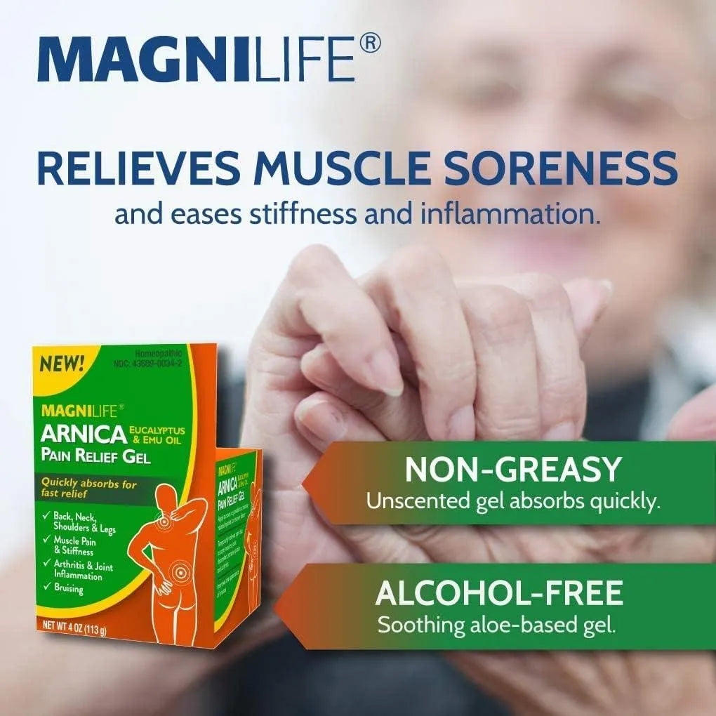 MAGNILIFE - MagniLife Arnica Pain Relief Gel 4 Oz. - The Red Vitamin MX - Suplementos Alimenticios - {{ shop.shopifyCountryName }}