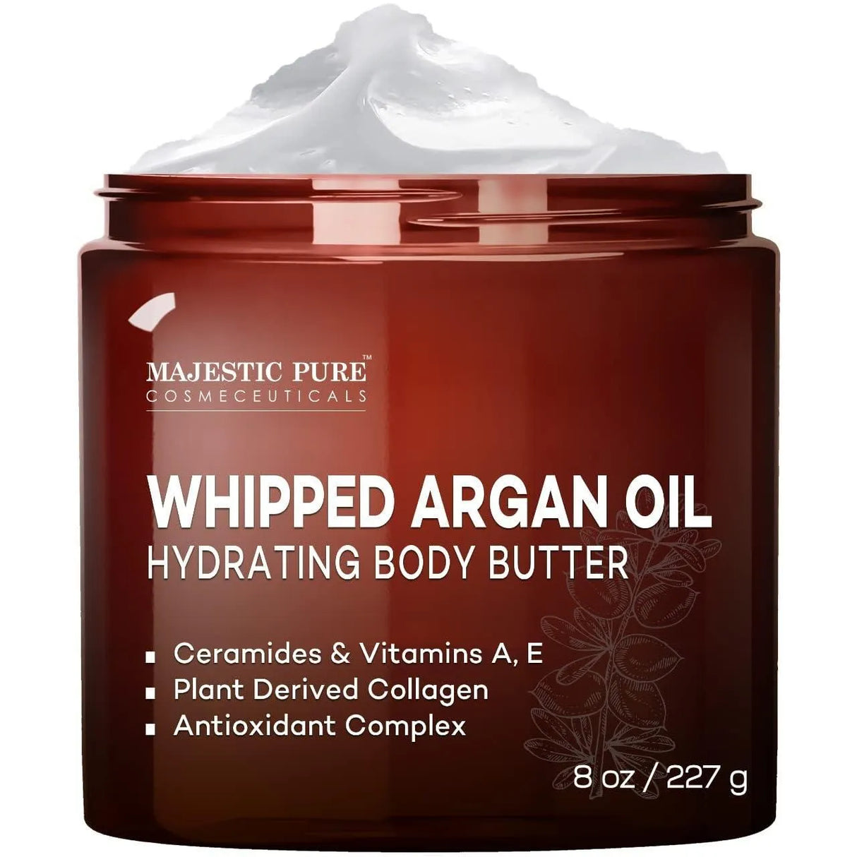 MAJESTIC PURE - MAJESTIC PURE Whipped Argan Oil Body Butter 227Gr. - The Red Vitamin MX - Cremas Corporales - {{ shop.shopifyCountryName }}