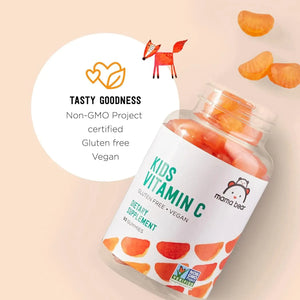 MAMA BEAR - Mama Bear Vegan Kids Vitamin C 60 Gomitas - The Red Vitamin MX - Suplementos Alimenticios - {{ shop.shopifyCountryName }}