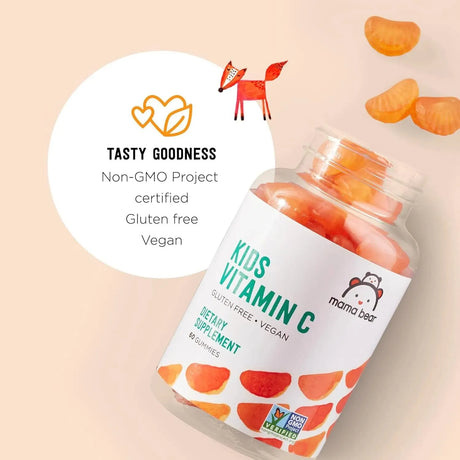 MAMA BEAR - Mama Bear Vegan Kids Vitamin C 60 Gomitas - The Red Vitamin MX - Suplementos Alimenticios - {{ shop.shopifyCountryName }}