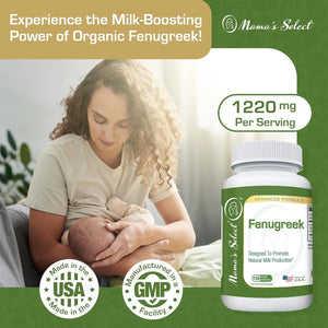 MAMA´S SELECT - Mama’s Select Organic Fenugreek 610Mg. 120 Capsulas - The Red Vitamin MX - Suplementos Alimenticios - {{ shop.shopifyCountryName }}