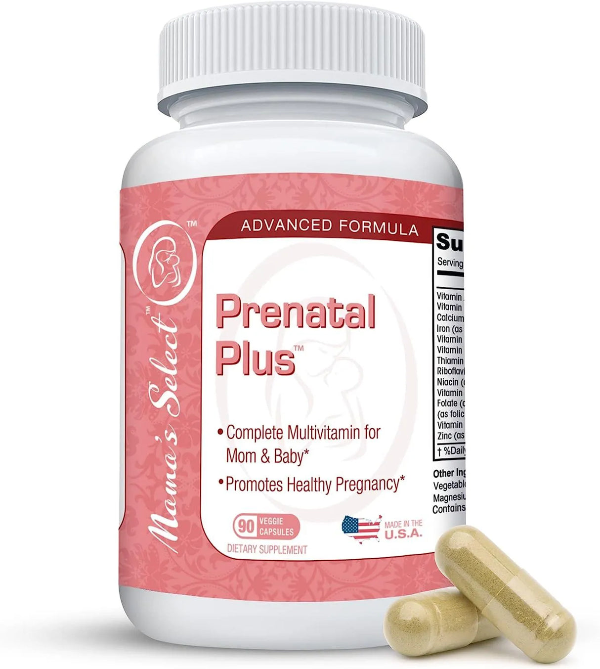 MAMA´S SELECT - Mama’s Select Prenatal Plus Vitamins 90 Capsulas - The Red Vitamin MX - Suplementos Alimenticios - {{ shop.shopifyCountryName }}