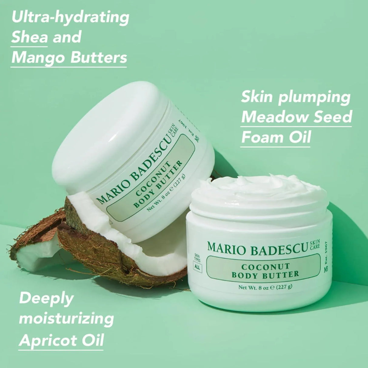 MARIO BADESCU - Mario Badescu Coconut Body Butter 227Gr. - The Red Vitamin MX - Cremas Corporales - {{ shop.shopifyCountryName }}