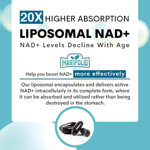 MARIPOLIO - Maripolio Liposomal NAD+ Supplement 1000Mg. 60 Capsulas Blandas - The Red Vitamin MX - Suplementos Alimenticios - {{ shop.shopifyCountryName }}