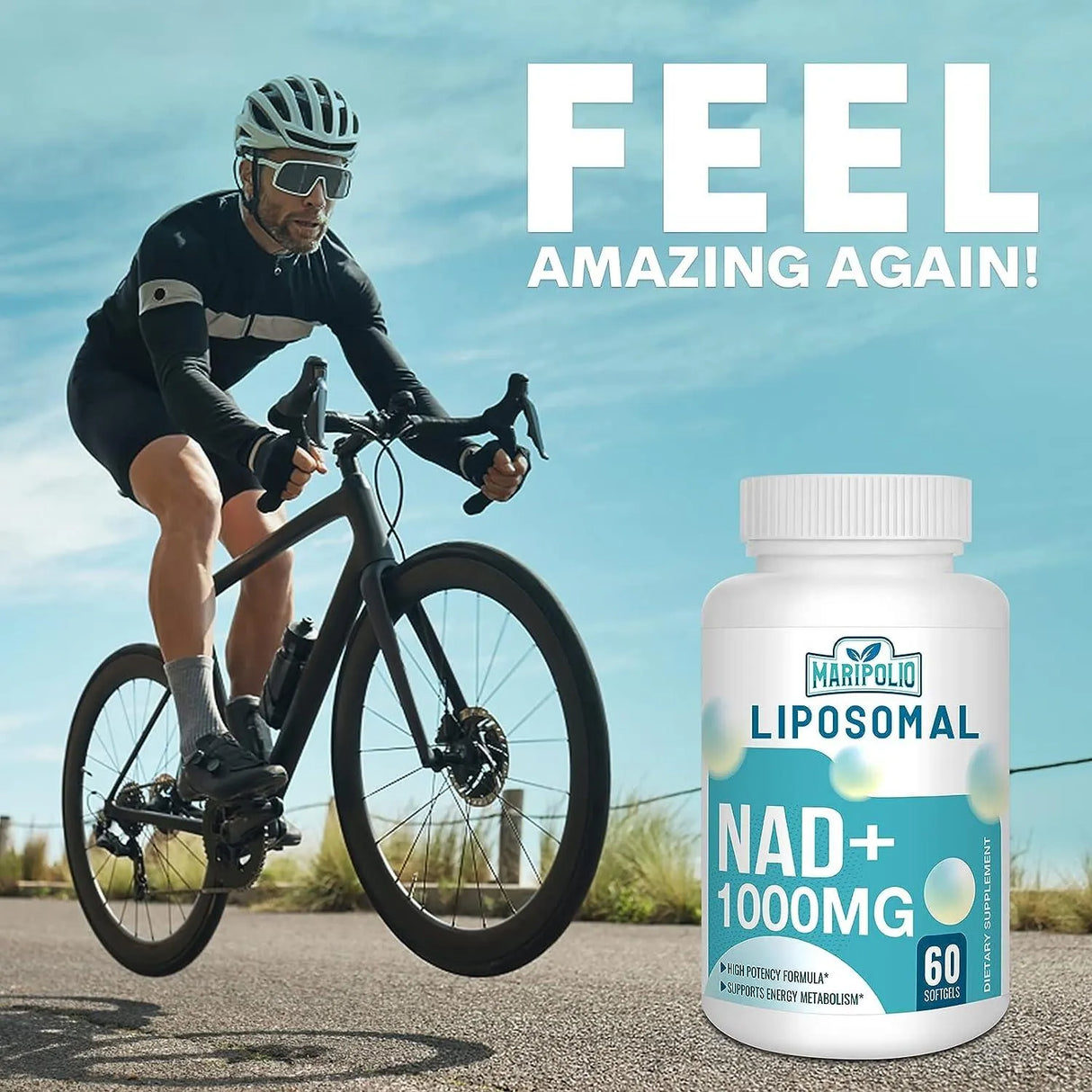 MARIPOLIO - Maripolio Liposomal NAD+ Supplement 1000Mg. 60 Capsulas Blandas - The Red Vitamin MX - Suplementos Alimenticios - {{ shop.shopifyCountryName }}