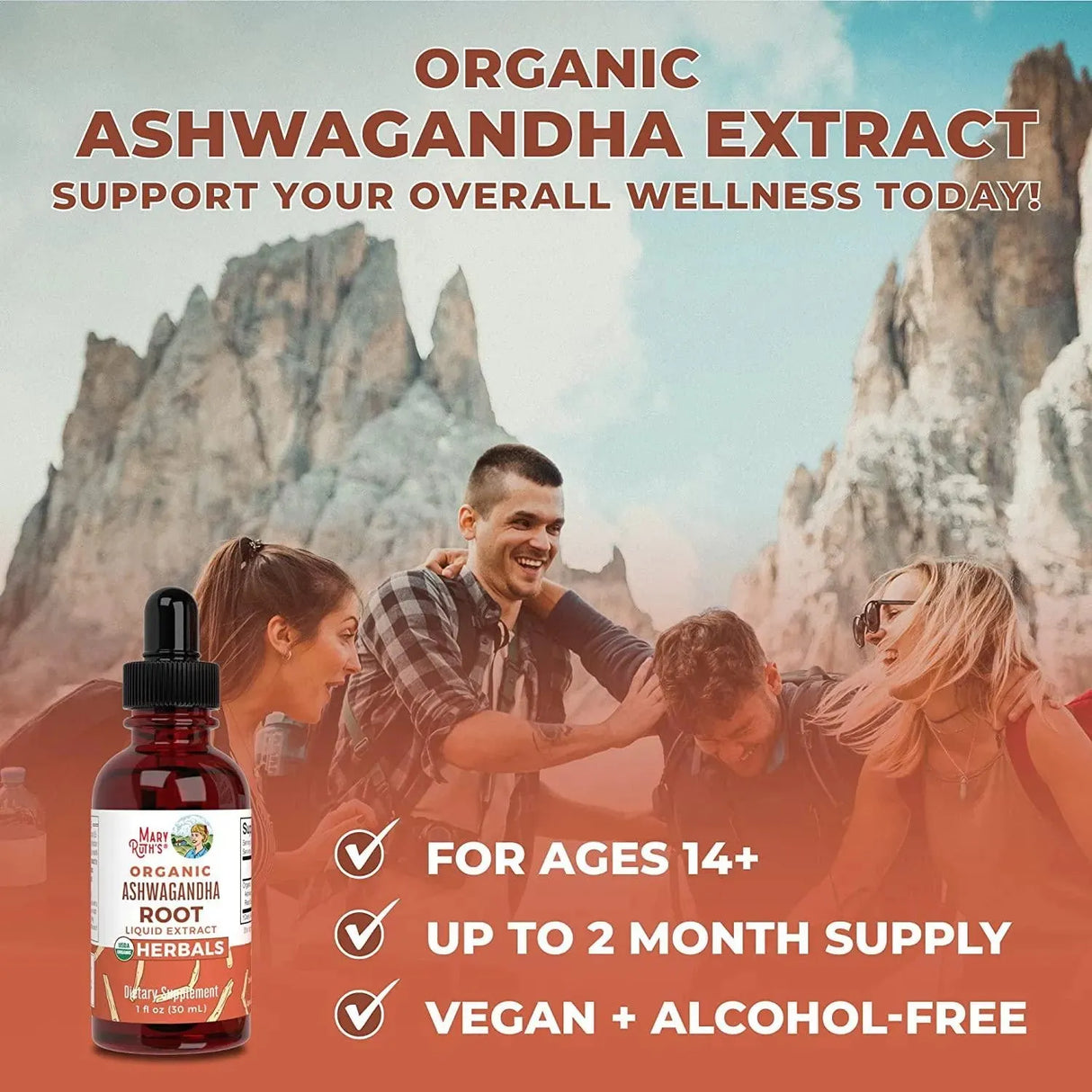 MARY RUTH ORGANICS - Mary Ruth Organics Organic Ashwagandha Liquid Drops 30Ml. - The Red Vitamin MX - Suplementos Alimenticios - {{ shop.shopifyCountryName }}