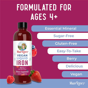 MARY RUTH ORGANICS - MaryRuth Iron Supplement Liquid 450Ml. - The Red Vitamin MX - Suplementos Alimenticios - {{ shop.shopifyCountryName }}