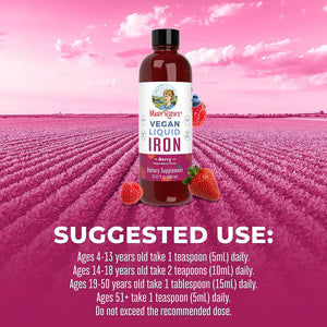 MARY RUTH ORGANICS - MaryRuth Iron Supplement Liquid 450Ml. - The Red Vitamin MX - Suplementos Alimenticios - {{ shop.shopifyCountryName }}